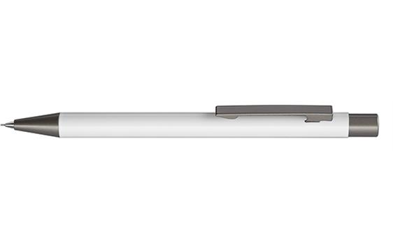9404022 UMA 0-9457B UMA Straight trykkblyant m trykk 1 farge Hvit Gloss 1000 stk